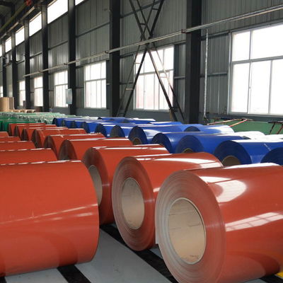 60-275g/M2 RAL Renk kaplama PPGI Ön boyama Galvanizli Çelik Bobin Sıfır Spangle