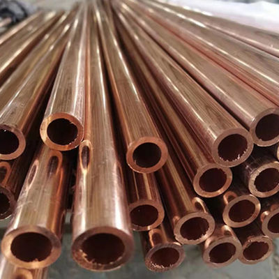 Sertlik 3.5-4.0 Düz Bakır borusu ASTM B280 Apaçık