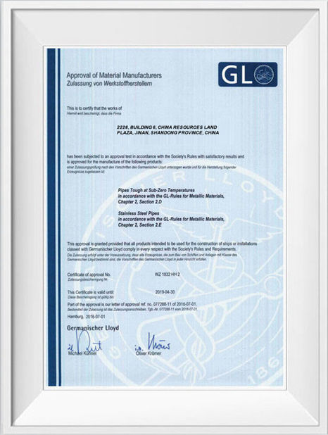 Çin Shandong Hongxin International Trade Co., LTD. Sertifikalar